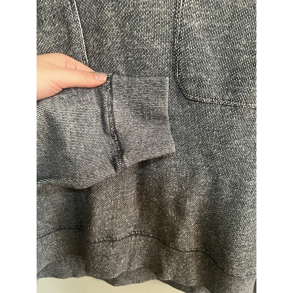 J. Crew Hoodie Quarter Button Men XL Pockets Blue White